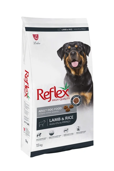 Reflex Kuzu Etli ve Pirinçli Yetişkin Köpek Maması 15 kg ürün görseli 1