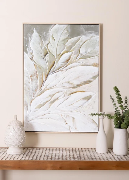 The Mia Luna Leaf Kanvas Tablo 70x100 Cm ürün görseli 1