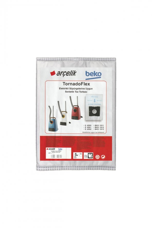 Arçelik  Süpürge Torbası S 4961 ORJİNAL ÜRÜN ürün görseli 1