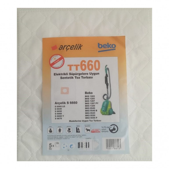 - Beko Tt660 Elektrikli Süpürge Torbası ürün görseli 1