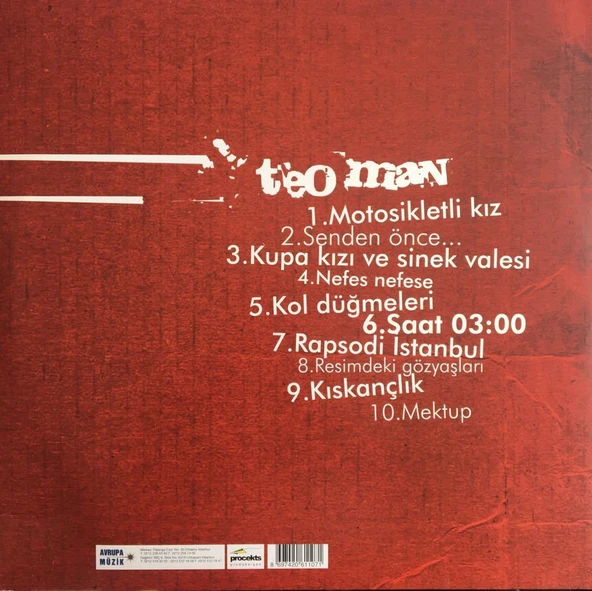 Teoman ''Teoman'' LP Plak - Resim 2