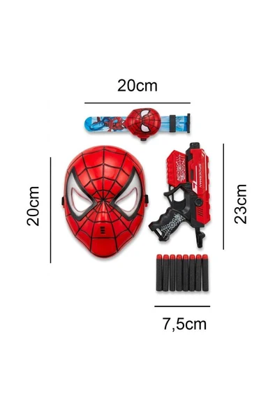 ?️ Harekete Geç, Dünyayı Kurtar! Spider-Man Maske, Saat ve Dart Tabancası Seti ürün görseli 1