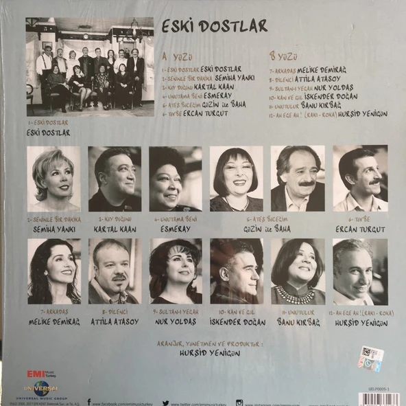 Eski Dostlar LP Plak - Resim 2