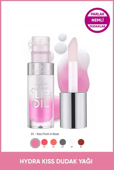 Essence Hydra Kiss Lip Oil Dudak Parlatıcısı-01 Kiss From A Rose ürün görseli 1