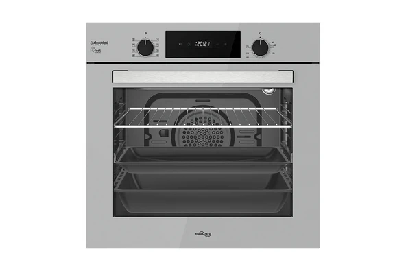 TommaTech TAF6005SS Ankastre Elektrikli Fırın 60 Cm Gri Cam ürün görseli 1