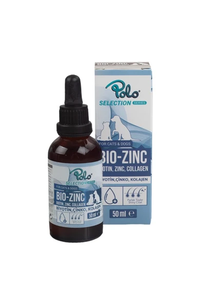 Polo Bio-Zinc Kedi Köpek Tüy Sağlığı Damla 50 ml ürün görseli 1
