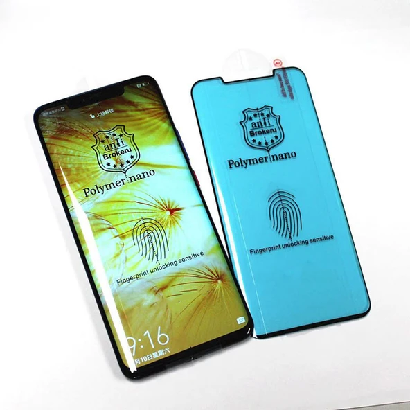 Huawei P30 Pro Uyumlu Polymer Nano Ekran Koruyucu Tam Kaplayan ürün görseli 1