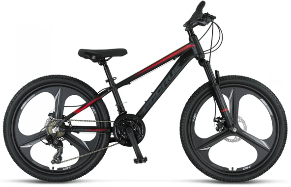 ÜMİT 2656 ACCRUE MD ERKEK DAĞ BİSİKLETİ 355H 26 JANT 21 VİTES BLACK RED ürün görseli 1