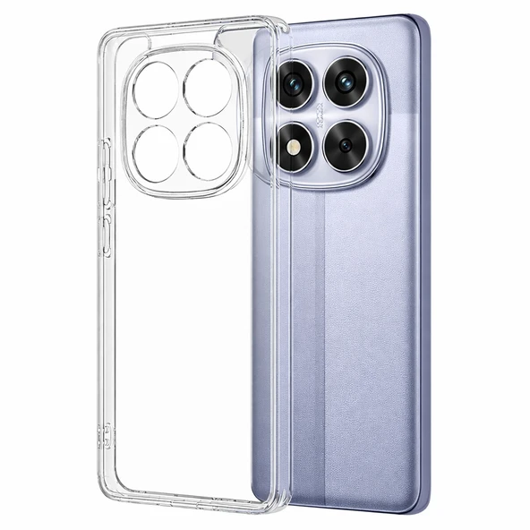 Redmi Note 14 Pro 5G / Note 14 Pro Plus 5G Uyumlu Kılıf Şeffaf Kamera Korumalı 3D ürün görseli 1
