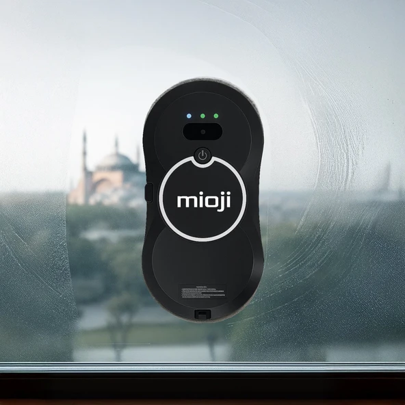 Mioji VLR2 Cam Temizleme Robotu Ultrasonik Su Spreyli Akıllı Navigasyonlu Uzaktan Kumandalı - Siyah ürün görseli 1
