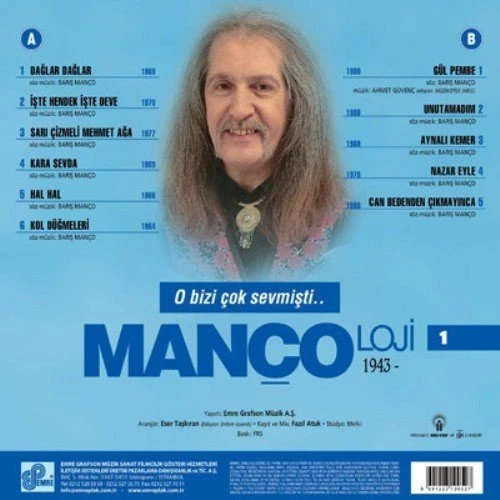 Barış Manço Mançoloji 1 LP Plak - Resim 2