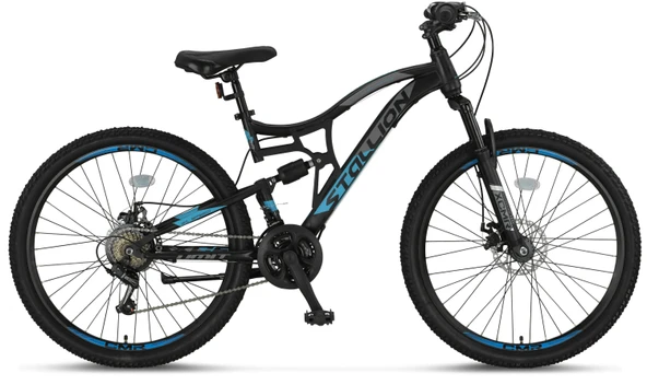 ÜMİT 2959 STALLION-MSD-2D ERKEK DAĞ BİSİKLETİ 430H 29 JANT 21 VİTES BLACK BLUE ürün görseli 1