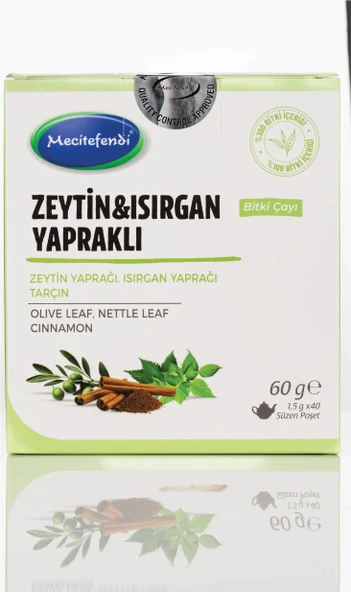 MECİTEFENDİ 40'LI ZEYTİN YAPRAKLI & ISIRGAN OTLU ÇAY ürün görseli 1