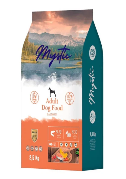 Mystic Az Tahıllı Somonlu Yetişkin Köpek Maması 2.5 Kg ürün görseli 1