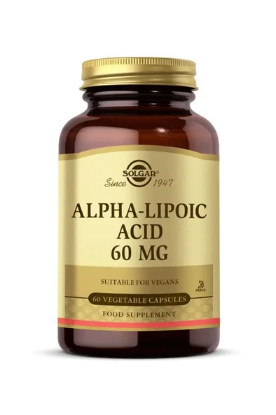 Solgar Alpha Lipoic Acid 60 mg 60 Kapsül ürün görseli 1