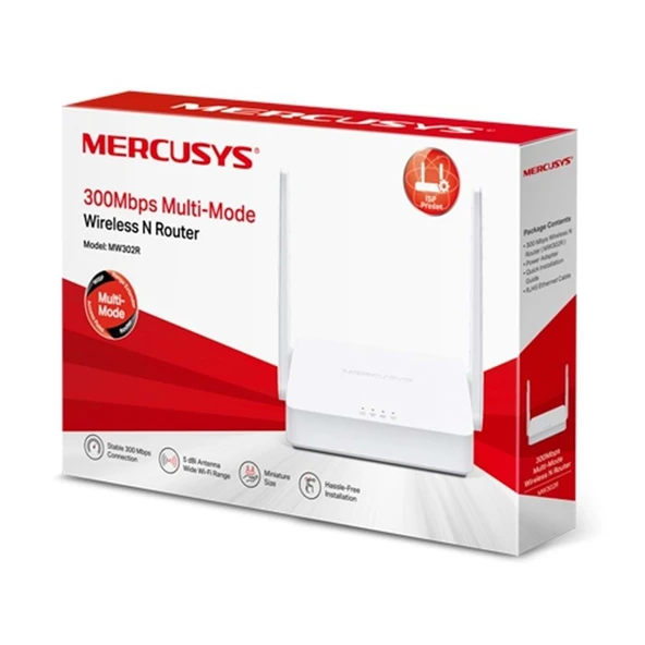 Mercusys 300 Mbps Kablosuz Router Mw302R ürün görseli 1