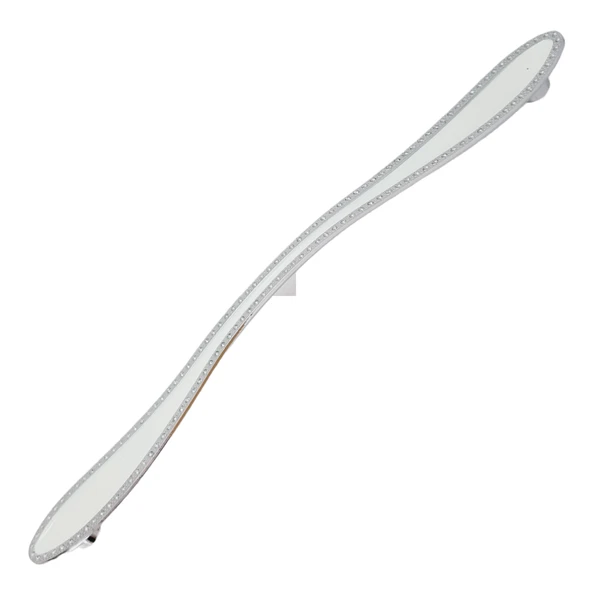 Metal Gümüş Renk Simli Beyaz 224 mm Kulp - 9 Adet ürün görseli 1