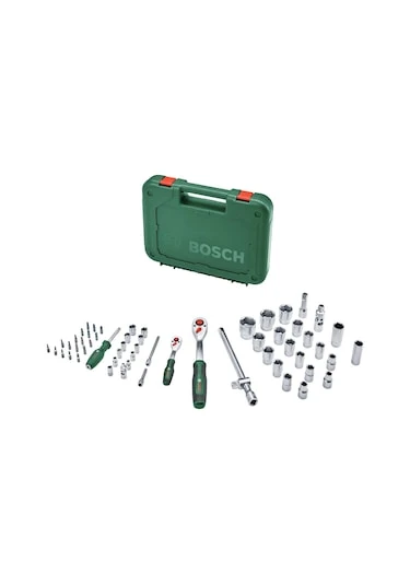Bosch 56 Parça 1/4'' + 1/2'' Cırcırlı Somun Sıkma Seti - 1600A02Z9G ürün görseli 1