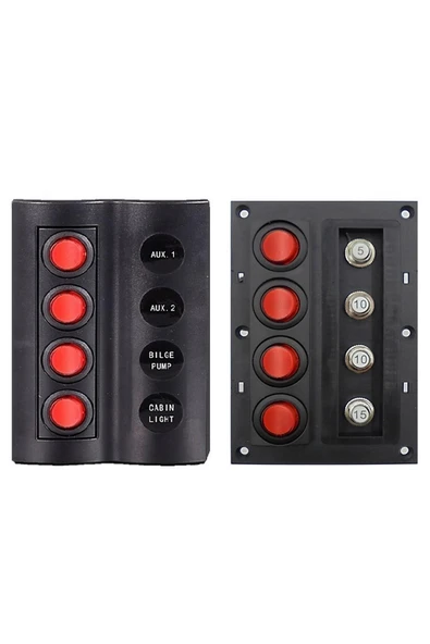 Switch Panel 4'lü Otomatik Sigorta Paneli ürün görseli 1