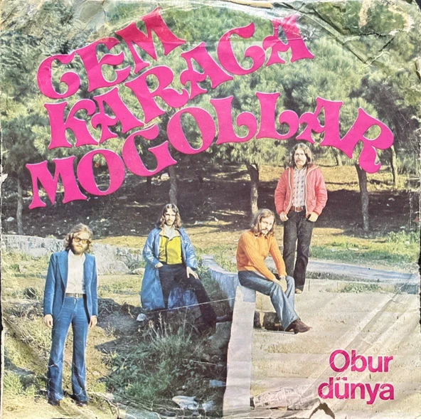 Cem Karaca Obur Dünya 45lik plak ürün görseli 1