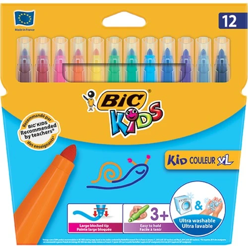 Bic 828966 Keçeli Boya Kid Couleur Xl 12 Renk ürün görseli 1