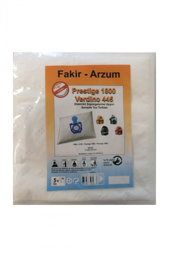 Fakir Prestige 1800/1900/2000/2100 Süpürge Torbası ürün görseli 1