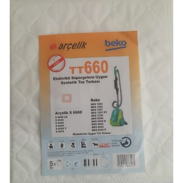 Beko Bks 1207 Elektrikli Süpürge Torbası 25 Adet ürün görseli 1