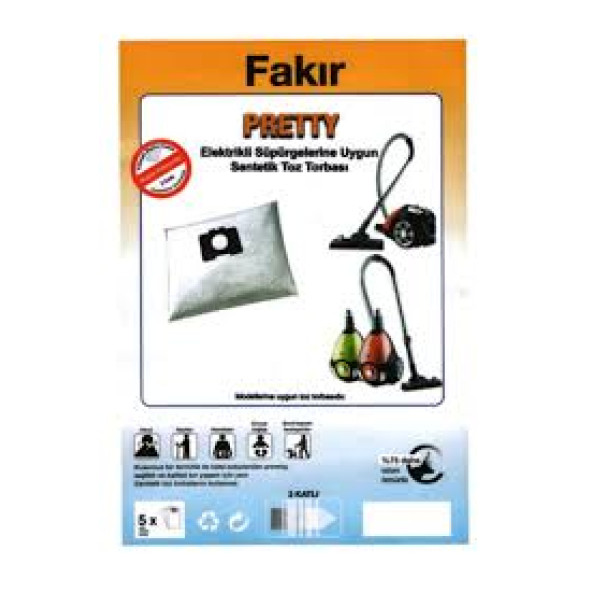 Fakir Pretty Elektrikli Süpürge Torbası 10 Adet ürün görseli 1