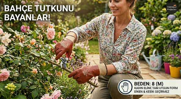 DİKEN BATMALARINA DAYANIKLI - Bahçe Eldiveni, Budama ve Bitki Bakım Eldiveni -SU GEÇİRMEZ ürün görseli 1