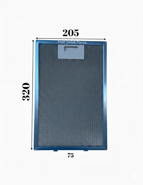Teka İle Uyumlu Davlumbaz 20,5X32 CM Arka Aralık 7,5 CM Aspiratör Filtresi ürün görseli 1