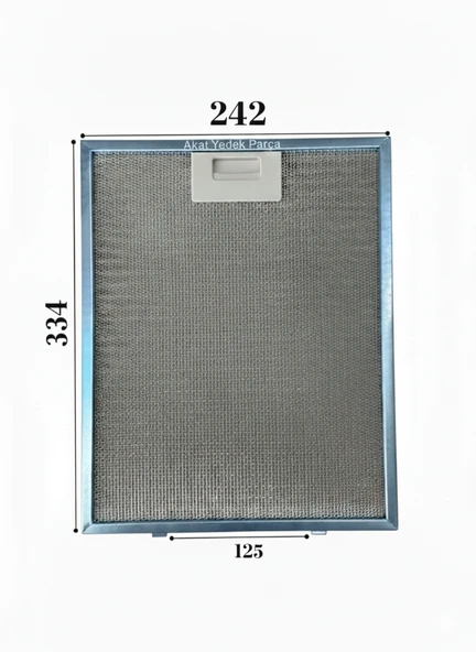 Bütün Markalar İle Uyumlu Universal Davlumbaz 24,2X33,4 CM Arka Ara 12,5CM Aspiratör Filtre ürün görseli 1