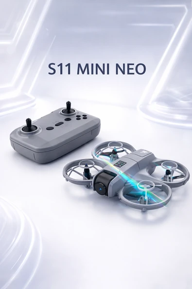 ROSE TEKNOLOJİ S11 MİNİ NEO HEADLESS MODLU OPTİK AKIŞ SABİTLEME ENGELDEN KAÇINMA ÖZELLİKLİ LED IŞIKLI DRONE ürün görseli 1