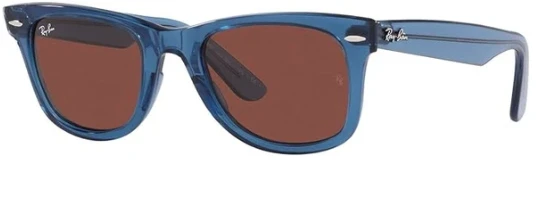 Ray-Ban Wayfarer 2140 6587C5 Transparent Blue-Red Güneş Gözlüğü ürün görseli 1
