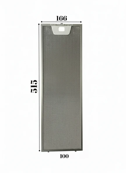 Beko İle Uyumlu P 371 Aspiratör Çerçeve Metal Filtresi ürün görseli 1