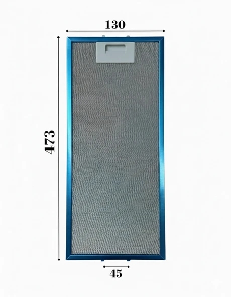 Esty İle Uyumlu Davlumbaz 13X47,3 CM Arka Aralık 4,5 CM Aspiratör Filtresi ürün görseli 1