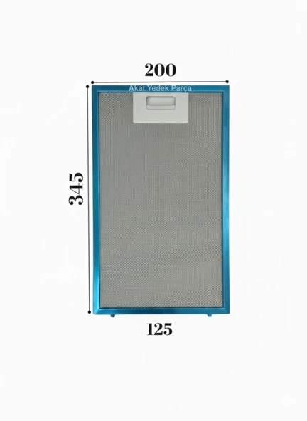 Beko İle Uyumlu ADE 62540 B Davlumbaz Metal Filtresi ürün görseli 1
