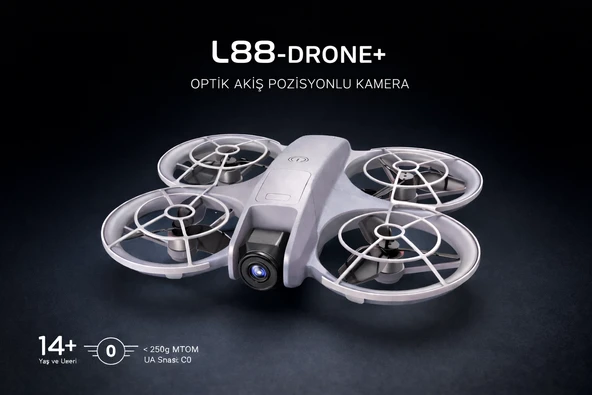 ROSE TEKNOLOJİ L88 SABİT HAVADA DURMA ÖZELLİKLİ  360 DÖNME ENGEL ALGILAMA VE HEADLESS MODLU ÇİFT BATARYALI KAMERALI DRONE ürün görseli 1