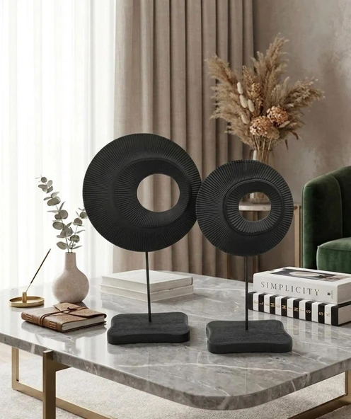 Dekoratif 2 Li Halka Biblo Polyester - Resim 7
