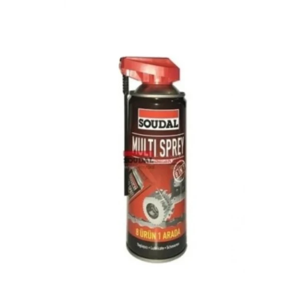 Soudal 8 ürün birarada Multı Sprey 400 ml Bozulmaz Ürün YAĞLACI VE TEMİZLEYİCİ AMAÇLIDIR. ürün görseli 1