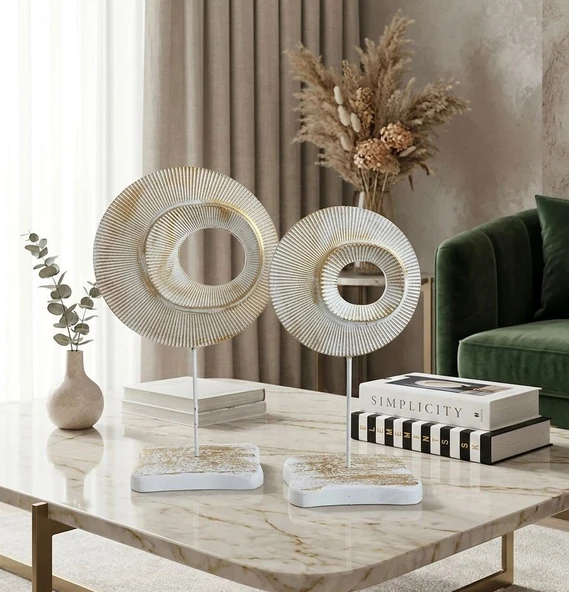 Dekoratif 2 Li Halka Biblo Polyester - Resim 5