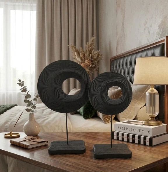 Dekoratif 2 Li Halka Biblo Polyester - Resim 9