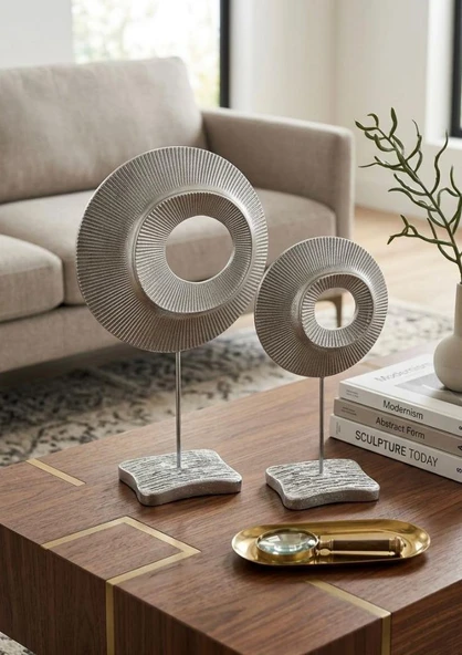 Dekoratif 2 Li Halka Biblo Polyester - Resim 12