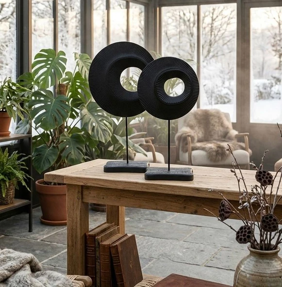 Dekoratif 2 Li Halka Biblo Polyester - Resim 8