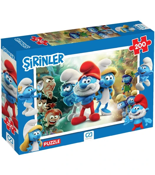 Şirinler Puzzle 200 Parça ürün görseli 1