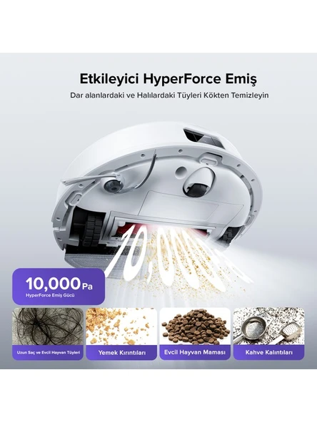 ROBOROCK S8 Pro Akıllı Robot Süpürge - Beyaz - Resim 6