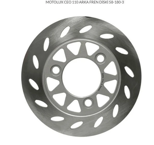 MOTOLUX CEO 110 ARKA FREN DİSKİ 58-180-3 ürün görseli 1