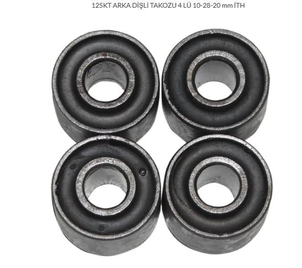 MONDİAL KT 125-150 ARKA DİŞLİ TAKOZU 4 LÜ 10-28-20 MM ürün görseli 1