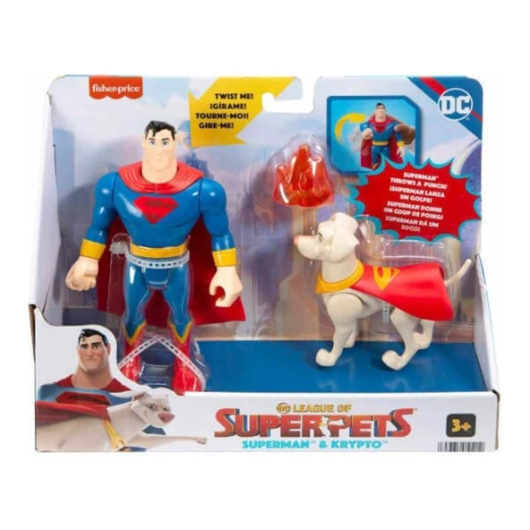 Dc League Of Super Pets Kahramanlar ve Hayvanlar HGL01 - Superma ve Krypto HGL02 ürün görseli 1