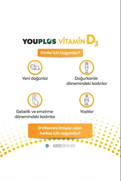 Youplus 400 IU Vitamin D3 20 ml Sprey 2 Adet - Resim 5