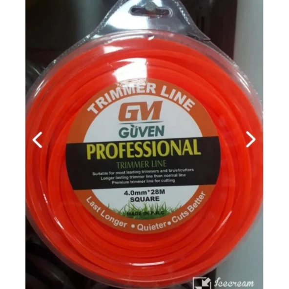 KARE TIRPAN MİSİNASI 4 MM 28 M HEXAGON KALİTELİ ÜRÜN ürün görseli 1